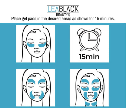 Lea Black Beauty® Hyaluronic Hydra-Gel Eye Patches