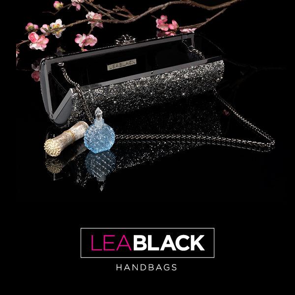 Lea Black Handbags® Candy Roll Clutch with Chain